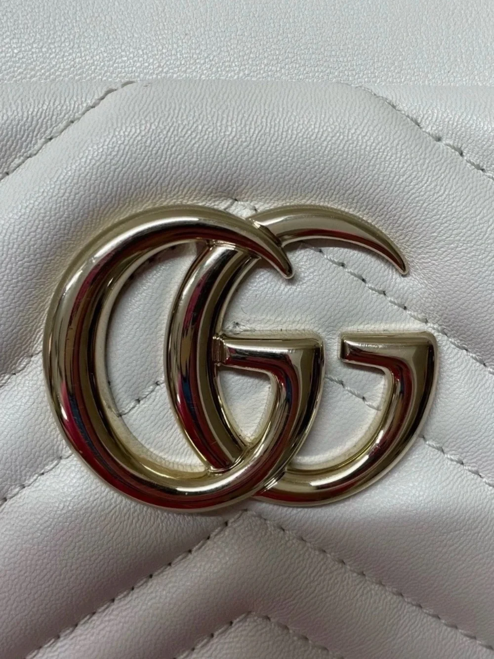 Gucci GG camera bag white